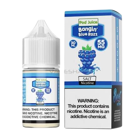 Pod Juice Salt Bangin' Blue Razz