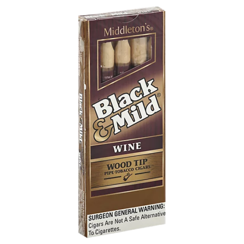 Black & Mild Wine Wood Tip 5pk