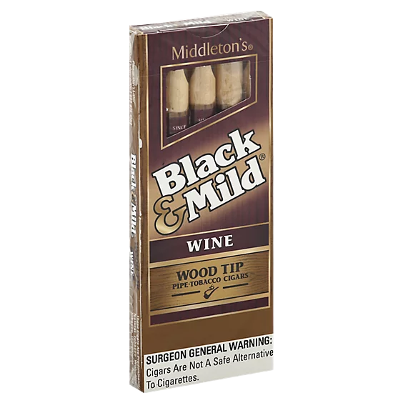 Black & Mild Wine Wood Tip 5pk