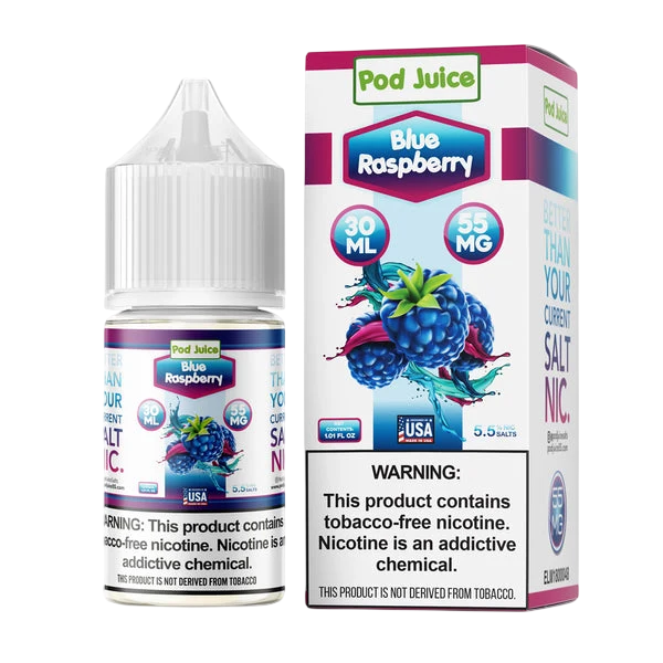 Pod Juice Salt Blue Raspberry