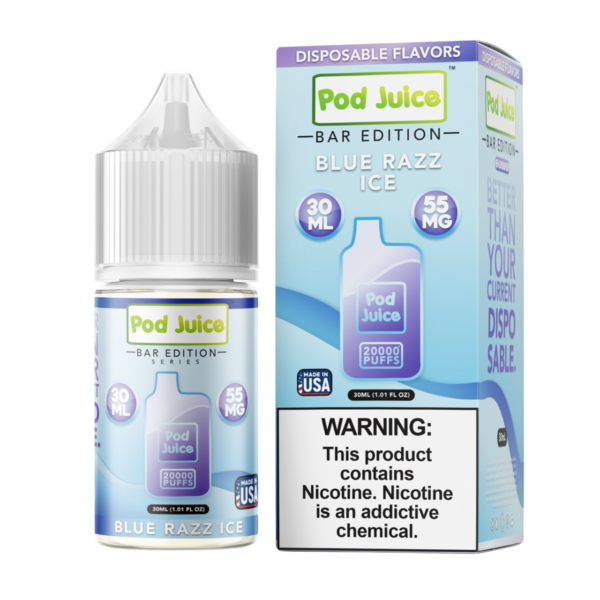 Pod Juice Salt Blue Razz Ice
