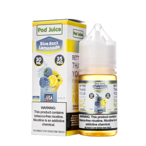 Pod Juice Salt Blue Razz Lemonade