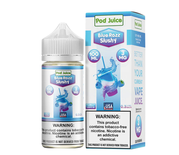 Pod Juice Salt Blue Razz Slushy