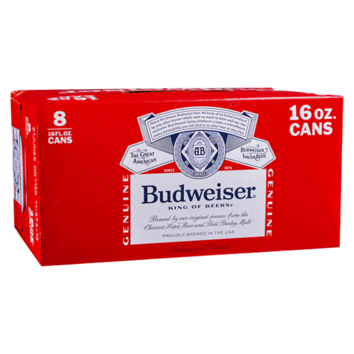 Budweiser 8pk 16oz Can