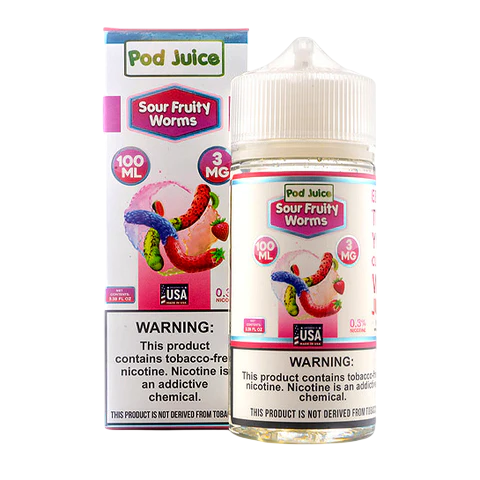Pod Juice Sour Fruity Worms