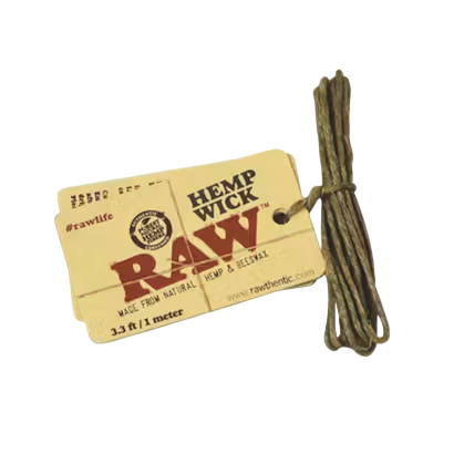 Raw Hemp Wick 1m