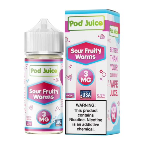 Pod Juice Salt Sour Fruity Worms