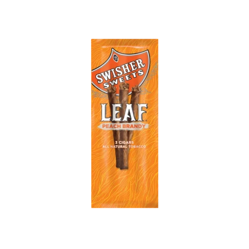Swisher Leaf Peach Brandy 3pk