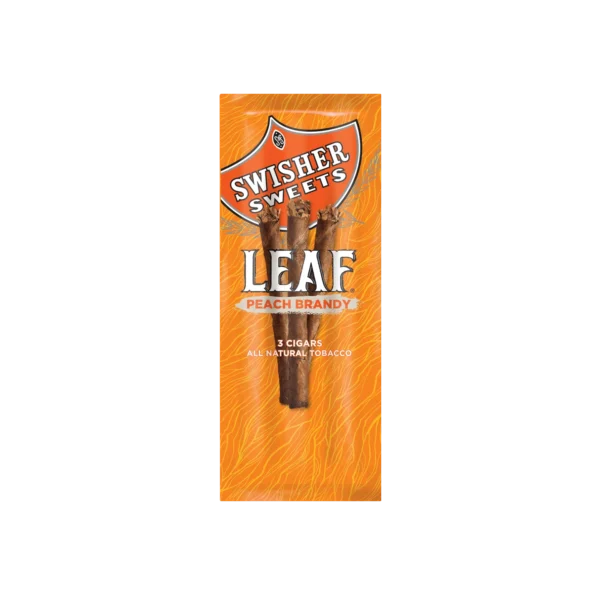 Swisher Leaf Peach Brandy 3pk